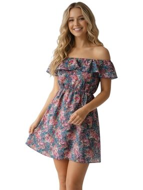 Short floral summer dress